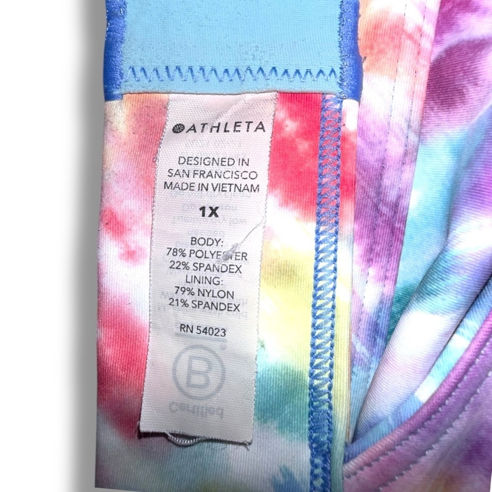 ATHLETA Ultimate Love Proudly Bra D & DD+ | Plus 1X | Rainbow - Picture 7 of 10